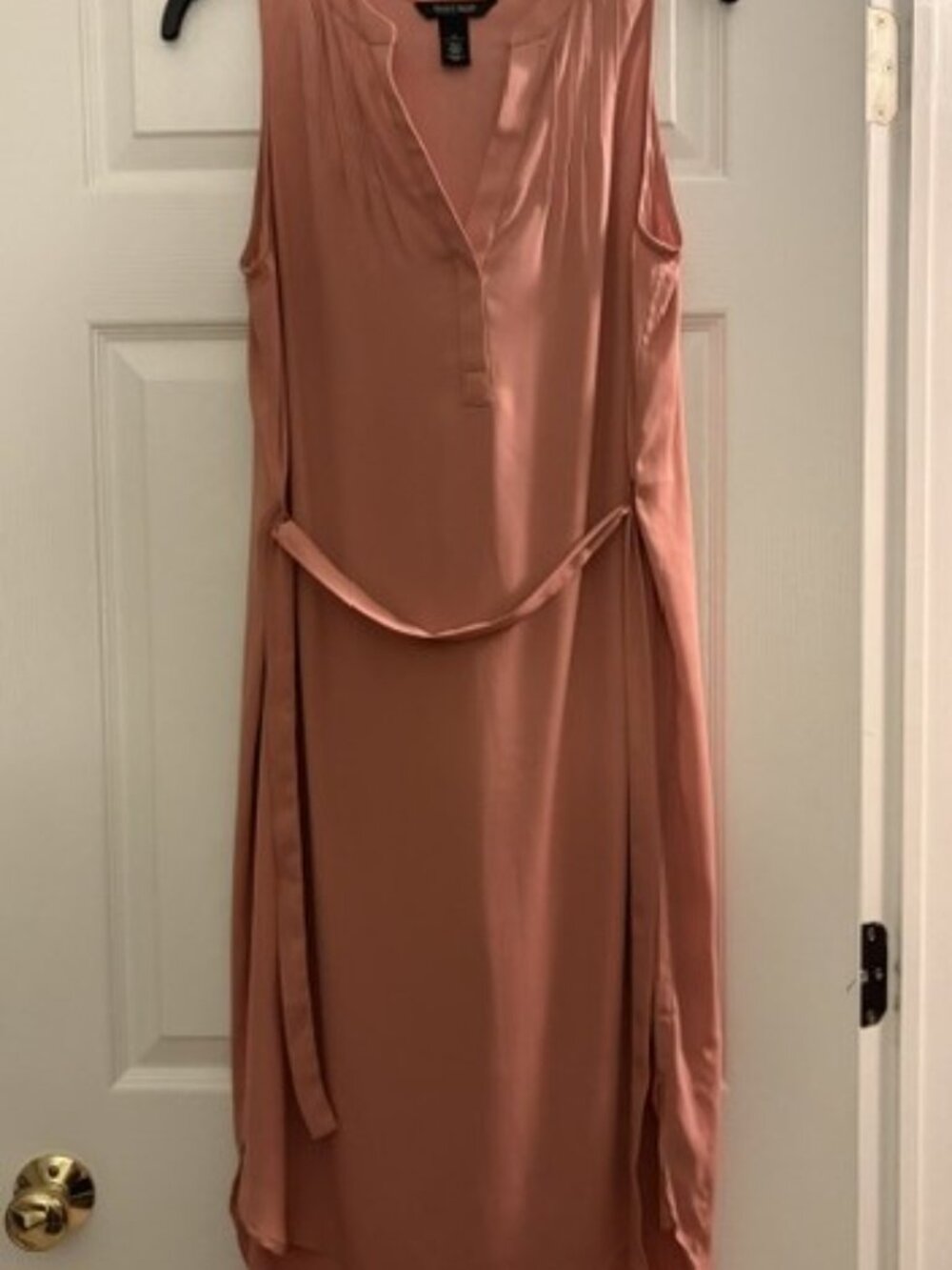 White House | Black Market Blush Pink Dress with Shell